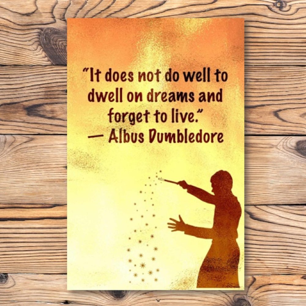Harry Potter Professor Albus Dumbledore Quote Refrigerator Locker Fridge Magnet